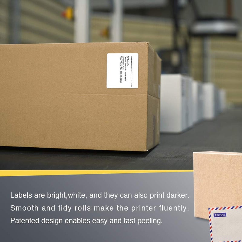 BETCKEY - 2.25" x 2" (57 mm x 51 mm) UPC Barcode & Address Labels Compatible with Zebra & Rollo Label Printer,Premium Adhesive & Perforated [1 Rolls, 700 Labels] - Image 5
